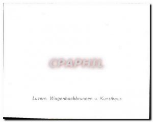 Modern Postcard Luzern Wagenbachbrunnen u Kunsthaus