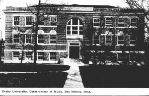 Iowa Des Moines Conservatory Of Music Drake University 1910