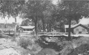 Colorado Springs Colorado 1950s Yucca Lane Lodge Cabins Roadside postcard 5734