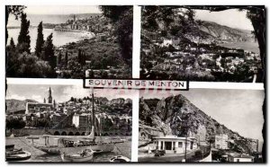 Modern Postcard Souvenir of Menton