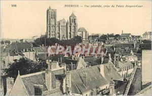Old Postcard Bourges Vue Generale taken the Palace Jacques Coeur