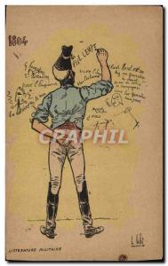 Old Postcard Army Military Literature 1804