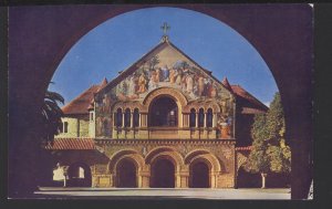 California PALO ALTO Interior View of the Famous Stanford Chapel ~ Chrome