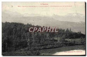 Old Postcard L & # 39Ariege Route De Saint Paul A Lavelanet St Barthelemy and...