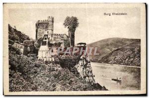 Postcard Old Burg Rheinstein