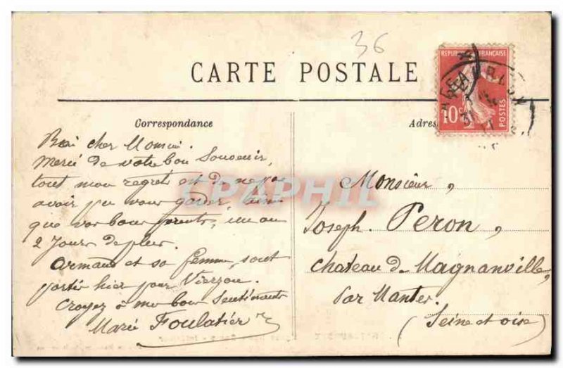 Old Postcard Chateauroux Notre Dame Church Interior