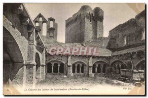 Old Postcard The monks of the monastery of Montmajour