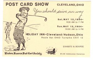 Western Reserve Postcard Society Show 1984, Cleveland, Ohio, Deltiology, Golfer