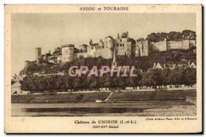Old Postcard Chateau De Chinon