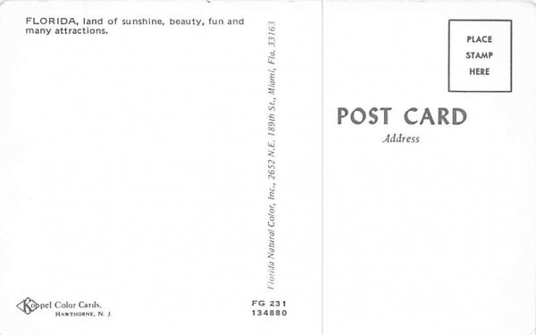 Greetings from Florida, USA  