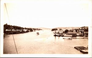 RPPC ON Killarney Channel George Island Boats Cottages Boat Houses 1940 S107