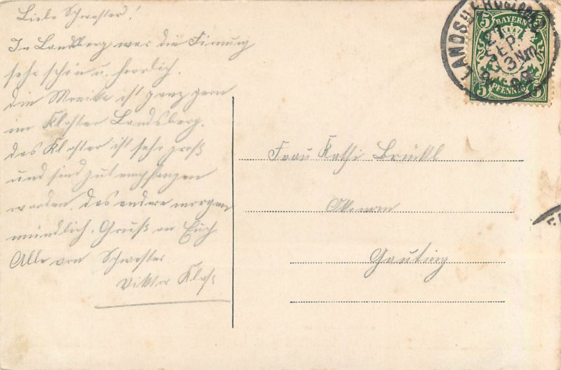 Germany Landsberg am Lech multi views vintage postcard