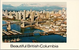 Beautiful British Columbia Vancouver BC Aerial QSL Amateur Radio Postcard G3