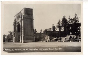 Real Photo, Wien, Rotunda Destroyed by Fire 1937, Vienna, Austria, Disaster