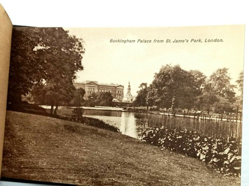 Vintage Postcard 1910's London Book Set of 11 House of Parliament, Westminster