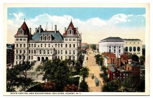 Antique State Capitol and Educational Building, Albany, NY Postcard