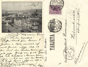 chile, VALPARAISO, Partial View with Harbour (1902) Postcard