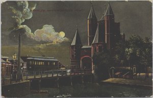 Netherlands Haarlem Amsterdamse Poort Vintage Postcard C172