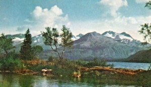 Vintage Postcard Northwest Orient Airlines Kenai Peninsula Alaska