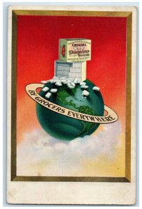 1909 Crystal Domino Sugar By Grocers Everywhere Advertising Antique Postcard