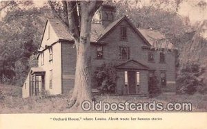 Orchard House of Louisa May Alcott Concord, Mass, USA Unused 