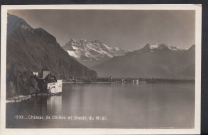 Switzerland Postcard - Chateau De Chillon Et Dents Du Midi     RS4091