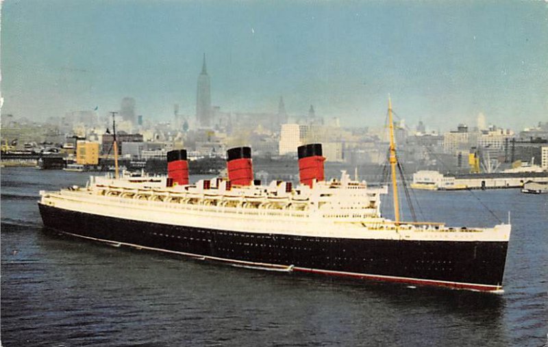 RMS Queen Mary Cunard Line Ship 1962 