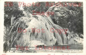 6 Postcards, RPPC, Davis Oklahoma, Turner Falls, Various Scenes