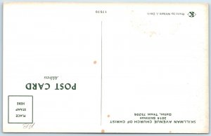 c1970s Dallas TX Skillman Avenue Church of Christ Bell Tower Roman Greek PC A234