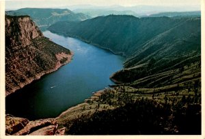 Red Canyon, Flaming Gorge Lake, Utah, Wyoming, U.T.C., Seaich Card Postcard