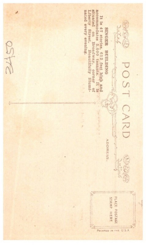 New York  City Singer Building