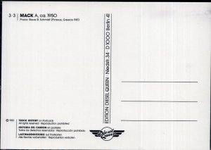 Vintage Trucks on Postcards GERMANY 1950 MACK A