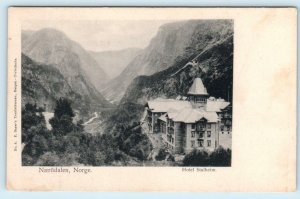 NÆRODALEN, NORWAY Birdseye View HOTEL STALHEIM ca 1910s Postcard