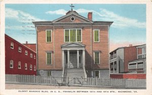 US6413 oldest masonic bldg in u s franklin richmond va  usa