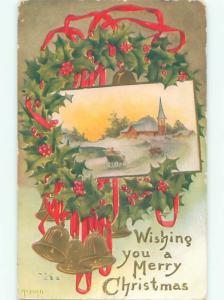 Divided-Back CHRISTMAS SCENE Great Postcard W9953