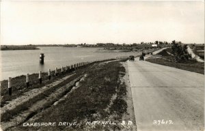 PC CPA US, SD, MITCHELL, LAKESHORE DRIVE 1947, REAL PHOTO POSTCARD (b6846)