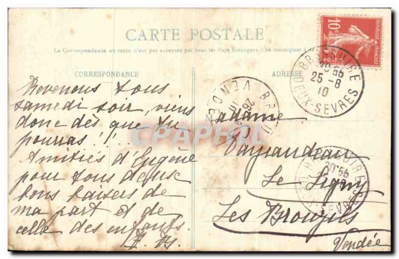 Old Postcard Bressuire The Postern Chateau