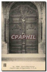 Old Postcard Dijon Door Courthouse