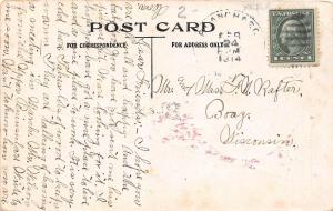 Michigan Mi PENNANT Postcard 1914 BLANCHARD Market Them One At A Time