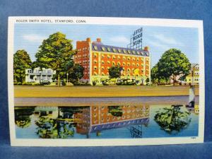 Postcard CT Stamford Roger Smith Hotel