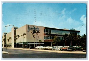 1957 Jordan Marsh Dept. Store Miami Venetian Causeway Ft. Lauderdale FL Postcard