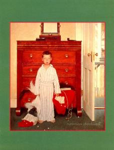 Norman Rockwell (Repro) - Christmas: The Discovery  (Size: 6.625 X 4.625)