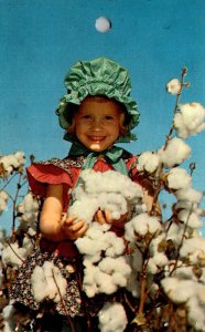 Georgia Statesboro Simmons Distributing Company Young Girl In Cotton Field