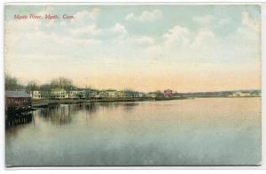 Mystic River Mystic Connecticut 1910c postcard