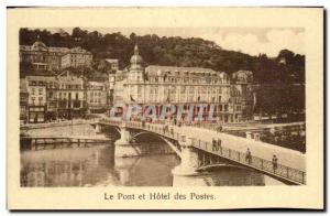 Dinant Old Postcard Bridge and hotel Post