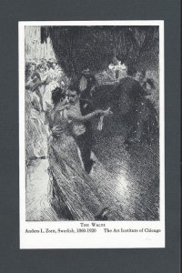 Post Card Ca 1904 Chicago IL The Waltz By Anders L Zorn Swedish Artist 1860-