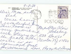 Pre-1980 TWO VIEWS ON CARD Cape May New Jersey NJ ho7707