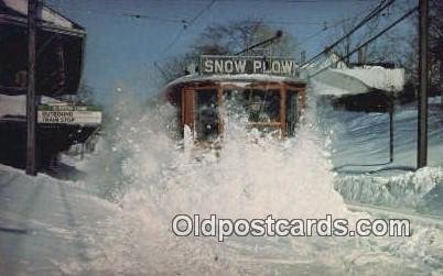 MBTA Snow Plow Blizzard 1978 Newton, Massachusetts, USA Unused 