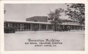 Illinois Great Lakes Recreation Building Naval Training Station Real Photo