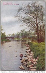 Illinois Chicago Springtime In Douglas Park 1915